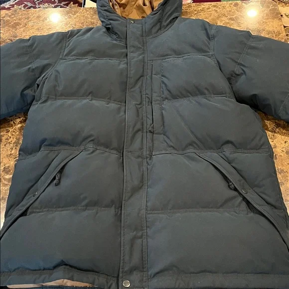 Eddie Bauer EB650 Goose Down Puffer Jacket Insulated Warm Hooded Winter Coat XLT - Picture 3 of 11